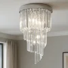 Plafoniere Moderne-Ideal Lux Carlton pl8 plafoniera contemporanea a cascata cromo