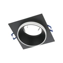 Faretti Da Incasso-Eglo Carosso faretto da incasso a soffitto quadrato nero bianco