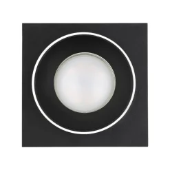 Faretti Da Incasso-Eglo Carosso faretto da incasso a soffitto quadrato nero bianco