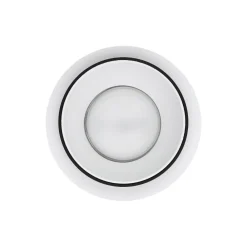 Faretti Da Incasso-Eglo Carosso faretto rotondo bianco bordo nero da incasso a soffitto