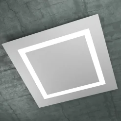 Plafoniere Moderne-Top Light Carpet plafoniera led 120w 70cm grigio design moderno