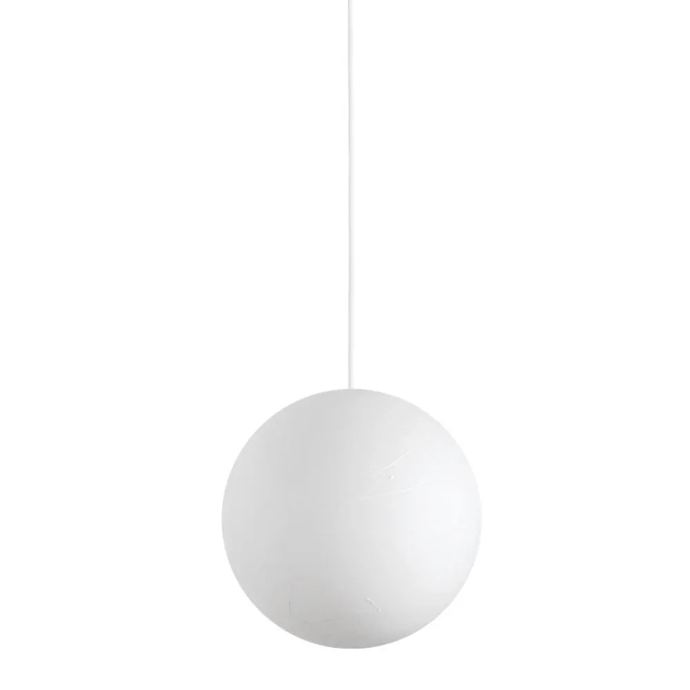 Lampadari Moderni-Ideal Lux Carta sp1 d60 lampadario moderno sfera bianca effetto carta