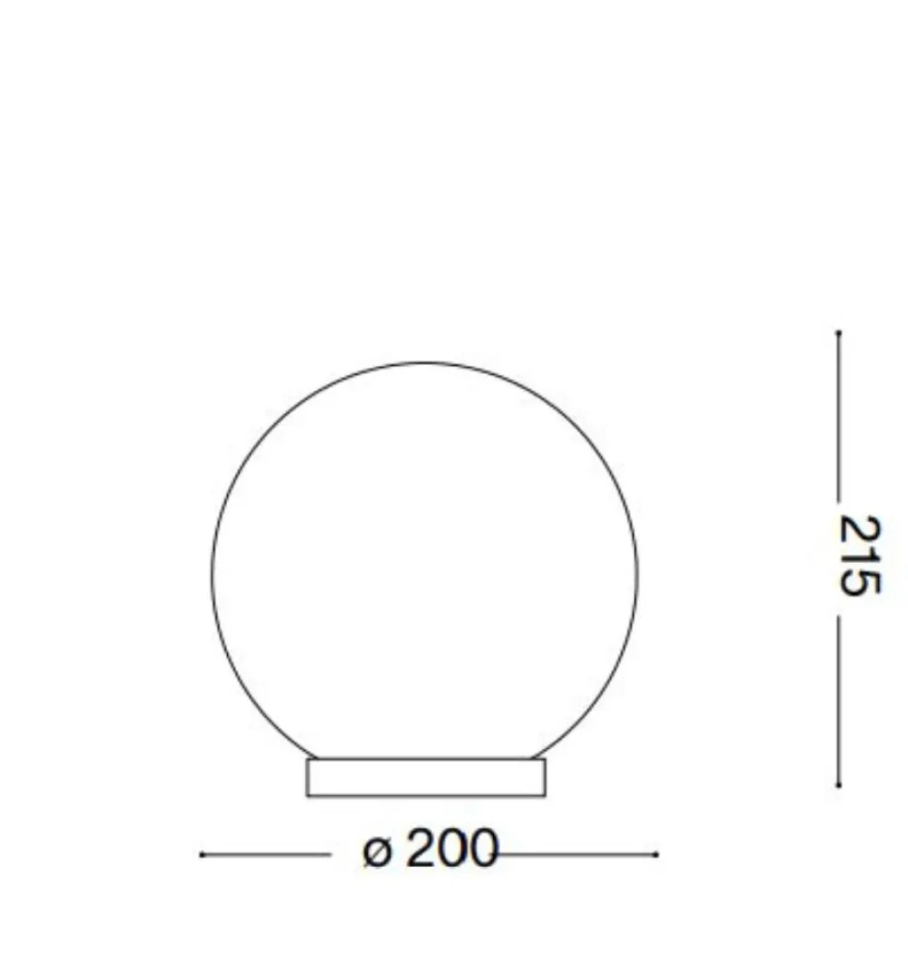 Abat Jour-Ideal Lux Carta tl1 d20 lampada abat-jour bianca per camera da letto