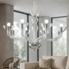 Lampadari Moderni-Ideal Lux Casanova sp8 lampadario 8 luci in vetro trasparente