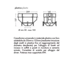 Accessori-Selezionato da Mazzolaluce Cassaforma con alloggio driver da incasso muratura laterizio
