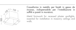 Accessori-Selezionato da Mazzolaluce Cassaforma in metallo per faretti in gesso