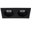 Faretti Da Incasso-Selezionato da Mazzolaluce Cestello faretti nero da incasso soffitto 2 luci orientabili