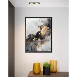 Faretti Da Incasso-Selezionato da Mazzolaluce Cestello faretti nero da incasso soffitto 2 luci orientabili