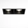 Faretti Da Incasso-Selezionato da Mazzolaluce Cestello faretto nero 2 luci da incasso a soffitto