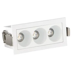 Faretti Da Incasso-IsyLuce Cestello portafaretti da incasso a led 6w 3000k exacta