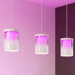 Lampadari Cucina-Eglo Chiusello z lampadario per tavolo cucina led rgb da 2700k a 6500k 3 luci