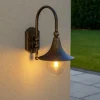Applique Da Esterno-Ideal Lux Cima ap1 applique da esterno classiche lanterne nero e oro antico