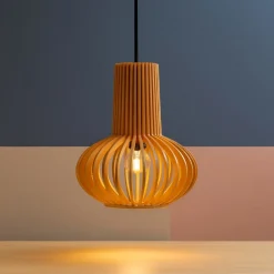 Lampade A Sospensione-Ideal Lux Citrus-2 sp1 lampada a sospensione legno
