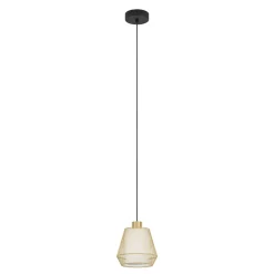 Lampade A Sospensione-Eglo Ciudadela lampada a sospensione per cucina in acciaio lavorato
