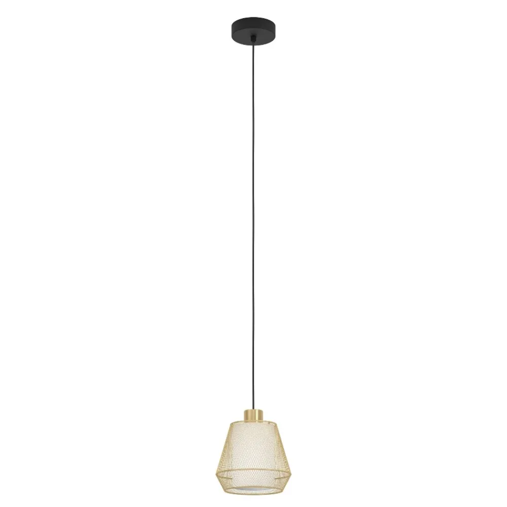 Lampade A Sospensione-Eglo Ciudadela lampada a sospensione per cucina in acciaio lavorato