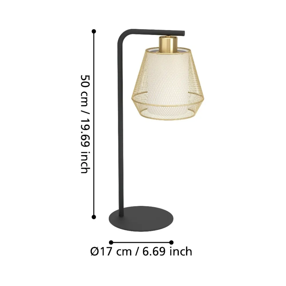 Lampade Da Tavolo-Eglo Ciudadela lampada da tavolo con doppio paralume
