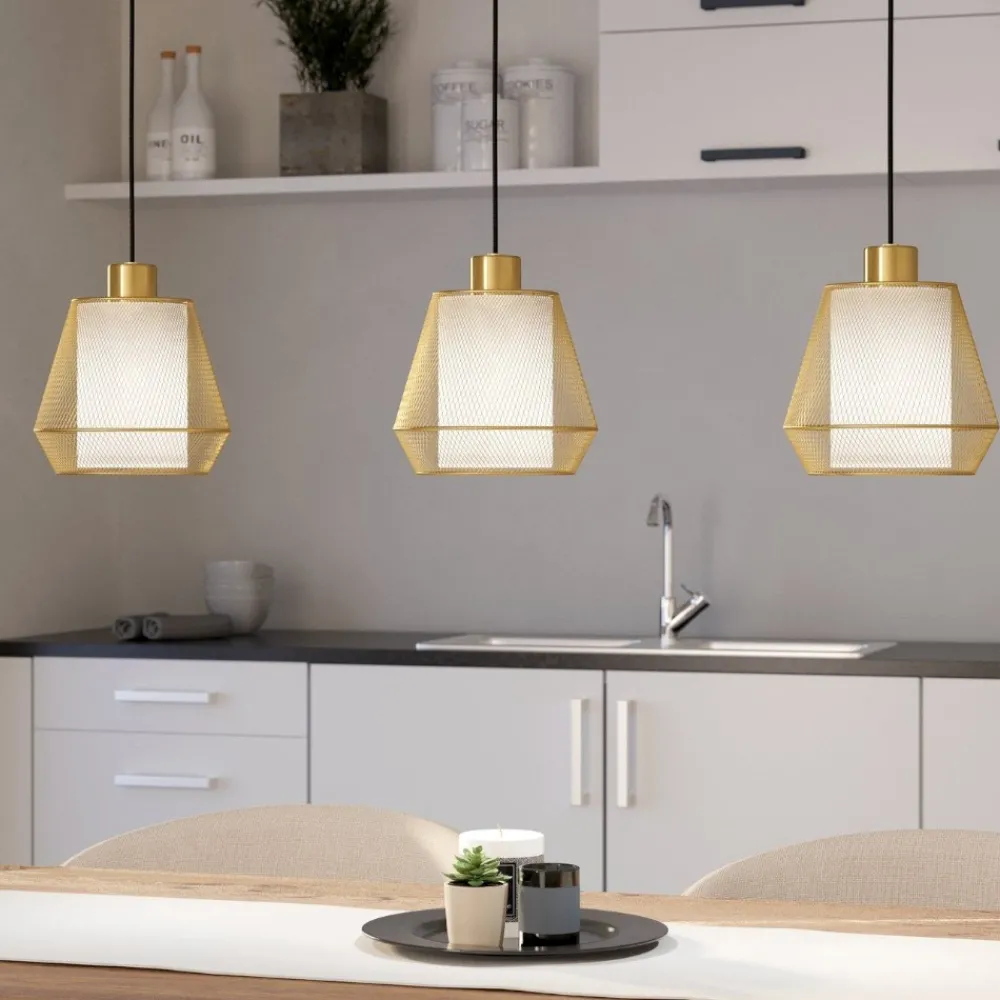 Lampadari Cucina-Eglo Ciudadela lampadario da cucina con portalampada traforato