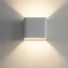Applique Da Parete-Ideal Lux Click ap d10 applique led 5,5w 3000k cubo bianco