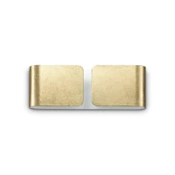 Applique Da Parete-Ideal Lux Clip ap2 applique per interno foglia oro design moderno