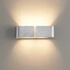 Applique Da Parete-Ideal Lux Clip ap2 mini applique moderna argento