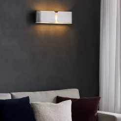 Applique Da Parete-Ideal Lux Clip ap2 mini applique moderna argento