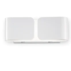 Applique Da Parete-Ideal Lux Clip ap2 mini lampada da parete bianco applique da interno