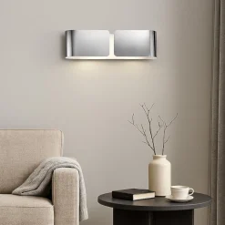 Applique Da Parete-Ideal Lux Clip ap2 small applique design moderna cromo