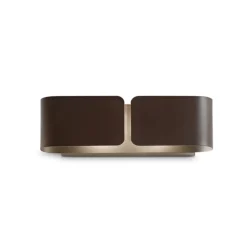 Applique Da Parete-Ideal Lux Clip ap2 small applique design moderno marrone