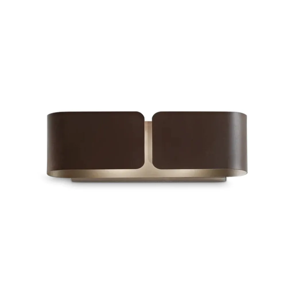 Applique Da Parete-Ideal Lux Clip ap2 small applique design moderno marrone