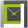 Orologi Da Parete Moderni-Selezionato da Mazzolaluce Clock40 stripes orologio a parete moderno verde mela bianco grigio