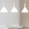 Lampadari Cucina-Ideal Lux Cocktail sp3 lampadario cucina tre luci vetri bianchi