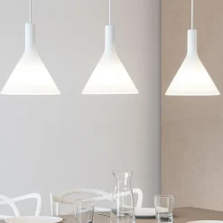 Lampadari Cucina-Ideal Lux Cocktail sp3 lampadario cucina tre luci vetri bianchi