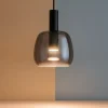 Lampade A Sospensione-Ideal Lux Coco-1 sp lampada a sospensione per bancone vetro fume' led 3000k