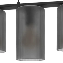 Lampadari Cucina-Eglo Colomera lampadario da cucina con portalampada in vetro opaco
