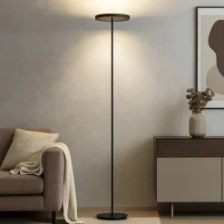 Lampade Da Terra-Ideal Lux Colonna pt4 lampada da terra moderna nera gx53 led 3000k