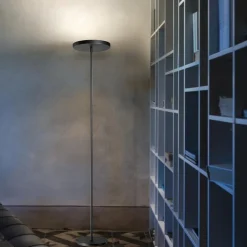 Lampade Da Terra-Ideal Lux Colonna pt4 lampada da terra moderna nera gx53 led 3000k