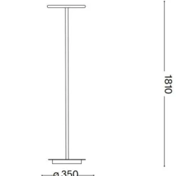 Lampade Da Terra-Ideal Lux Colonna pt4 lampada da terra gx53 led 3000k