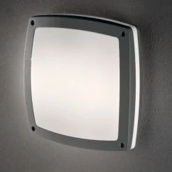Applique Da Esterno-Ideal Lux Cometa ap3 applique per esterno quadrato antracite ip54 30cm