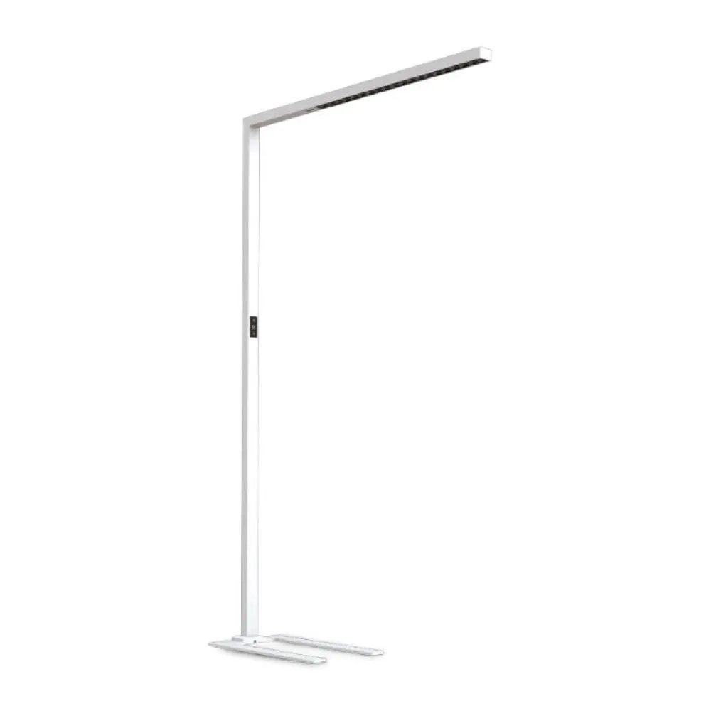 Lampade Da Terra-Ideal Lux Comfort-2 pt 2700k-6000k piantana per ufficio moderna bianca led