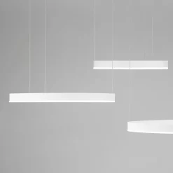 Lampadari Moderni-Selezionato da Mazzolaluce Composizione 3 lampade ad anelli bianco led 2700k a 6000k dimmerabile