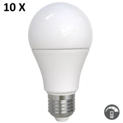 Lampadine Led-Selezionato da Mazzolaluce Confezione da 10 lampadine e27 led 8,5w 3000k dimmerabile