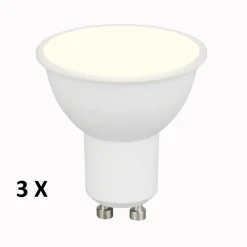 Lampadine Led-Selezionato da Mazzolaluce Confezione da 3 lampadine gu10 led 4,5w 3000k 345 lumen ottica 38