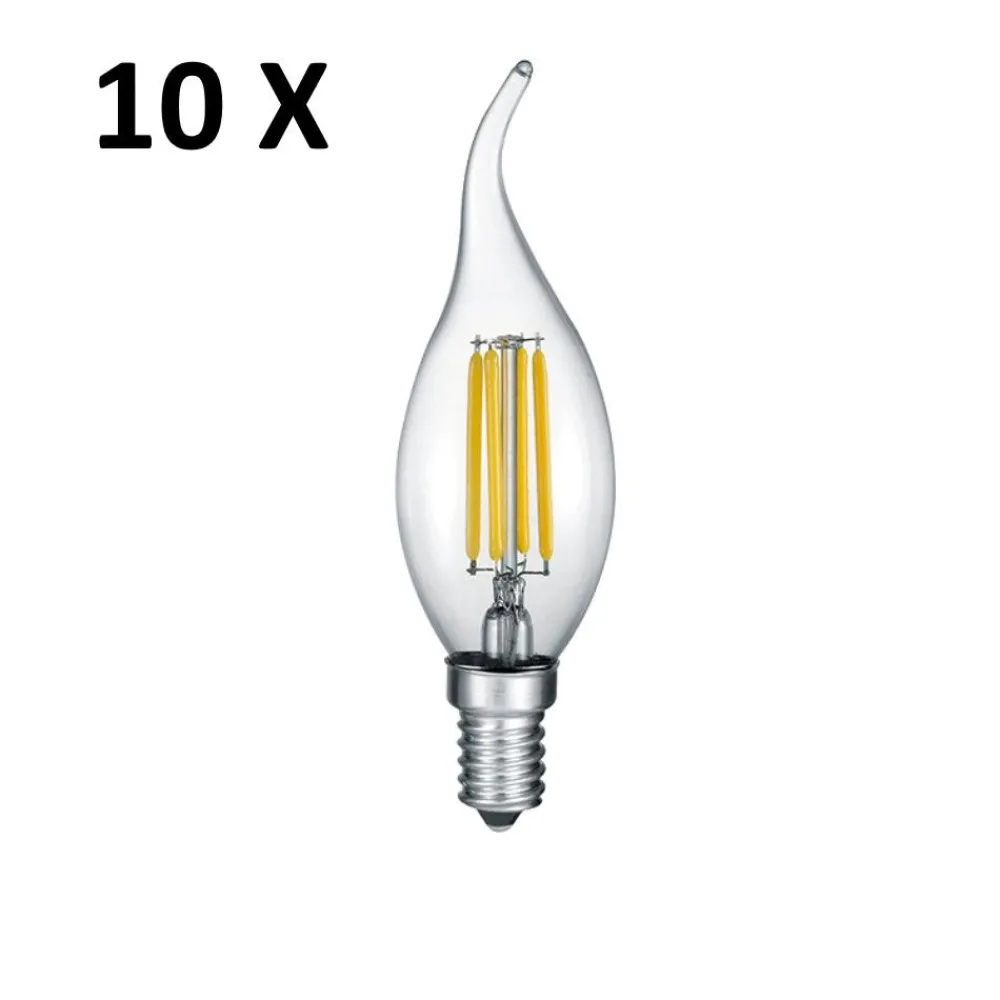 Lampadine Led-Selezionato da Mazzolaluce Confezione da 10 lampadine led e14 4w 2700k 470 lumen