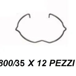 Faretti Da Incasso-IsyLuce Confezione 12 ghiere metallo blocca lampadina gu10 35mm per faretto