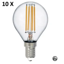 Lampadine Led-Selezionato da Mazzolaluce Confezione 10 lampadine e27 dimmerabili led 4w 2700k 470 lumen