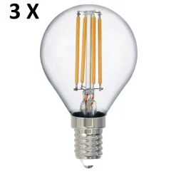 Lampadine Led-Selezionato da Mazzolaluce Confezione 3 lampadine e14 led 2w 2700k 250 lumen