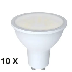 Lampadine Led-Selezionato da Mazzolaluce Confezione 10 lampadine gu10 led 4,9w 3000k ottica 360 430 lumen