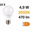 Lampadine Led-Selezionato da Mazzolaluce Confezione 10 lampadine led e27 4,9w 3000k 470 lumen