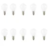Lampadine Led-Ideal Lux Confezione n10 lampadine e14 led 4w 4000k 470lm mini sfera vetro bianco