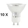 Lampadine Led-Ideal Lux Confezione n10 lampadine gu10 led 5w 4000k 430lm ottica 50